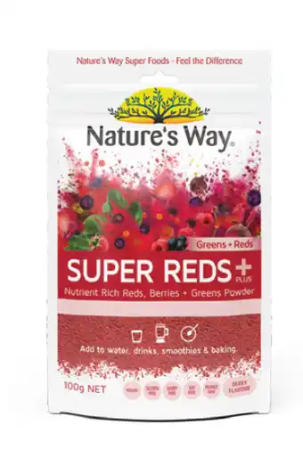 ePharmacy Nature’s way super reds + 100g powder offer