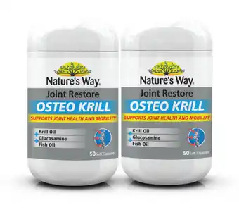 ePharmacy Nature’s way joint restore osteo krill 50 capsules offer