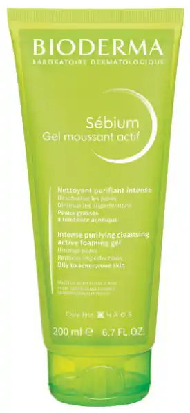 Bioderma sebium gel moussant actif 200ml