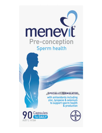 Menevit pre-conception sperm health 90 capsules