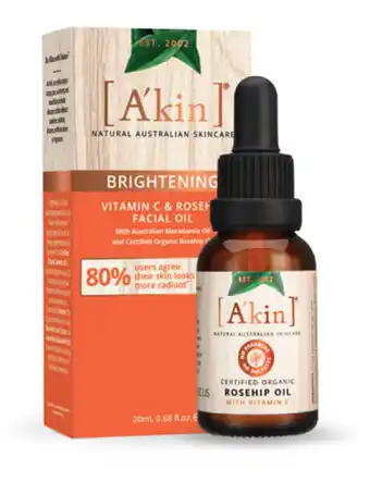 A'kin rosehip oil with vitamin c 20ml