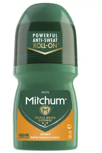 ePharmacy Mitchum for men anti-perspirant deodorant sport roll on 50ml offer