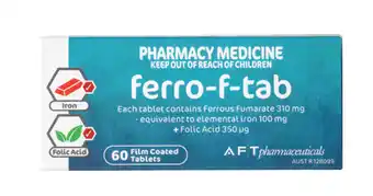 Ferro-f-tab 60 film coated tablets