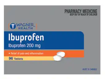 ePharmacy Wagner health ibuprofen 200mg 96 tablets offer