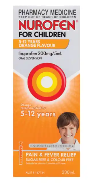 ePharmacy Nurofen for children 5-12 years orange 200ml offer