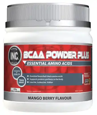ePharmacy Inc bcaa powder plus 500g offer