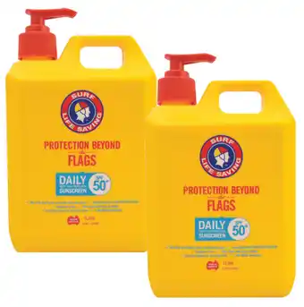 ePharmacy Surf life saving daily sunscreen spf 50+ 1 litre offer