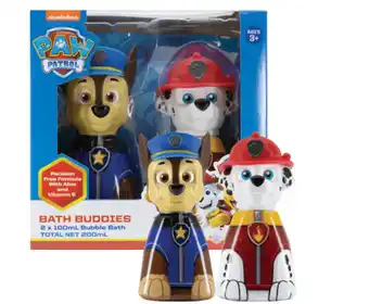 Paw petrol bath buddies duo 2 x 100ml