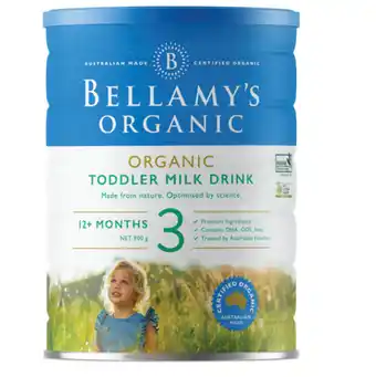 Bellamy’s organic toddler milk drink step 3 900g