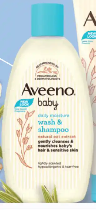 ePharmacy Aveeno baby daily moisture wash & shampoo 236ml offer