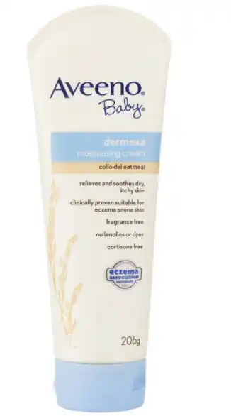 Aveeno baby dermexa moisturising cream for eczema prone skin 206g