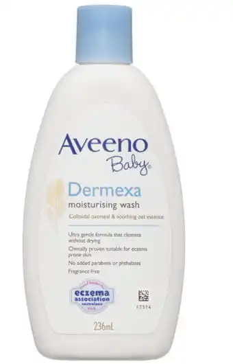 ePharmacy Aveeno baby dermexa wash 236ml offer