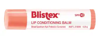 ePharmacy Blistex lip conditioning balm spf 30 4.25g stick offer