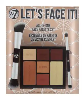 W7 lets face it! face palette gift set