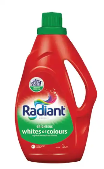 Radiant laundry detergent 1 litre - whites or colours
