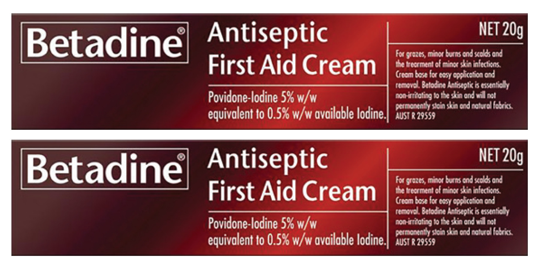 Betadine antiseptic first aid cream 20g offer at ePharmacy