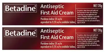ePharmacy Betadine antiseptic first aid cream 20g offer