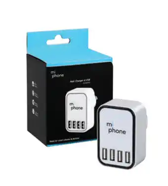 ePharmacy Miphone wall charger 4-usb offer