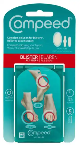 Compeed blister plasters mixed 5 pack