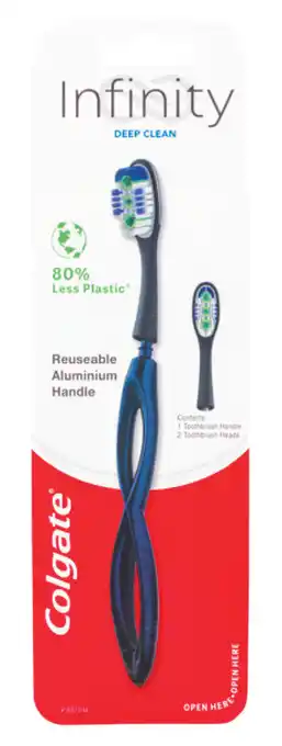 Colgate toothbrush infinity reuseable handle started kit