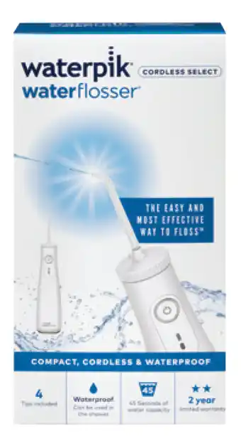 ePharmacy Waterpik waterflosser cordless select white black variant available online offer