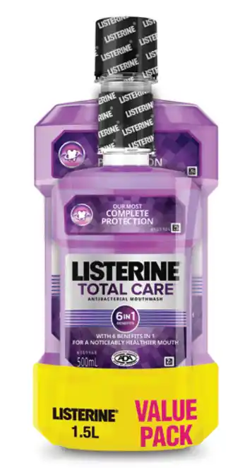ePharmacy Listerine mouthwash total care 1.5 litre value pack offer