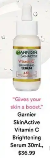 Priceline Garnier SkinActive Vitamin C Brightening Serum offer