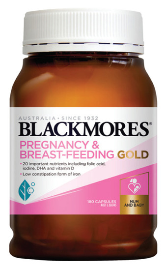Chemist Warehouse Blackmores pregnancy & breast-feeding gold 180 capsules offer