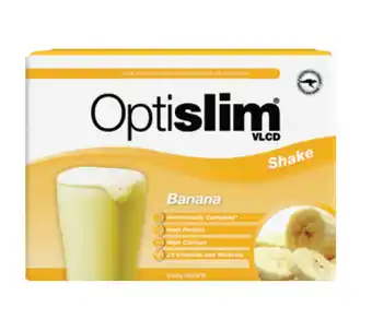 Chemist Warehouse Optislim vlcd shake 21 x 43g sachets - banana offer