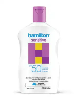 Hamilton spf 50+ sensitive 265ml