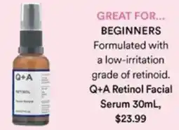 Priceline Q+A Retinol Facial Serum offer