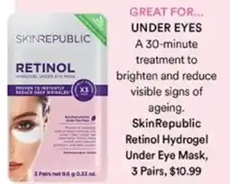 Priceline Skin Republic Retinol Hydrogel Under Eye Mask offer