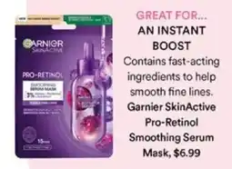 Priceline Garnier SkinActivePro-Retinol Smoothing Serum Mask offer