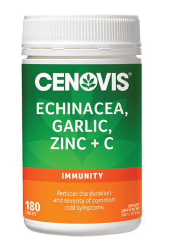 Chemist Warehouse Cenovis echinacea, garlic, zinc + c 180 tablets offer