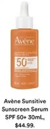 Priceline Avène Sunsitive Sunscreen Serum SPF 50+ offer