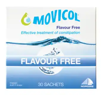 Chemist Warehouse Movicol powder sachets 13g flavour free 30 offer