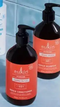 Priceline Sukin Bond Build Repair Shampoo and Conditioner offer