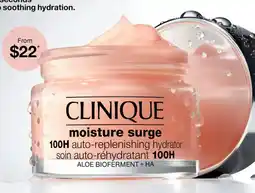 Priceline CLINIQUE moisture surge offer