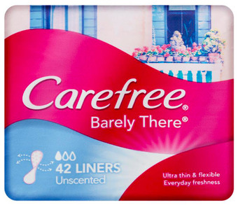 Chemist Warehouse Carefree barely there liners unscented 42 pack offer