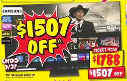 JB Hi-Fi 55" 4K Smart OLED TV offer