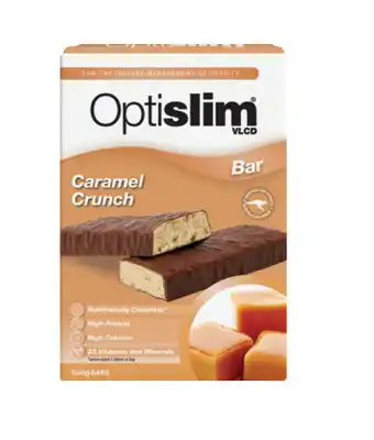 Chemist Warehouse Optislim vlcd bar caramel crunch 5 offer