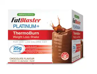 Chemist Warehouse Naturopathica fatblaster platinum + thermoburn 14 x 50g offer