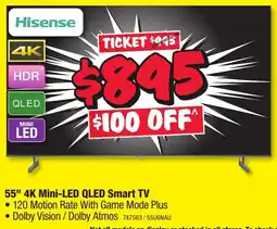 JB Hi-Fi 55" 4K Mini-LED QLED Smart TV offer