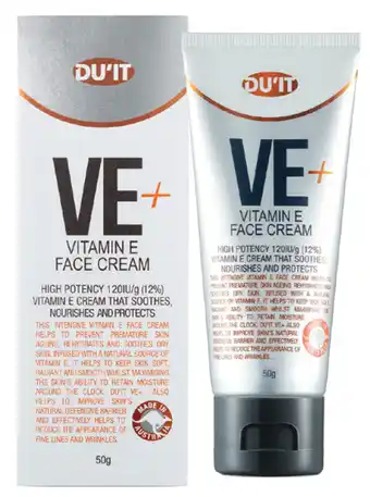 Chemist Warehouse Du’it ve+ vitamin e face cream 50g offer