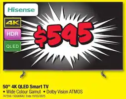 JB Hi-Fi 50" 4K QLED Smart TV offer