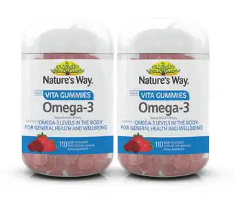 Chemist Warehouse Nature’s way adult vita gummies omega-3 110 pastilles offer