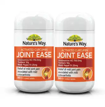 Chemist Warehouse Nature’s way activated curcumin joint ease 50 tablets offer