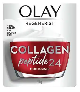 Chemist Warehouse Olay regenerist collagen peptide24 moisturiser 50g offer