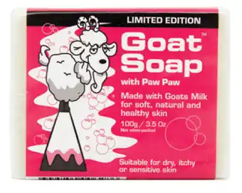 Chemist Warehouse Goat soap bar 100g - paw paw offer