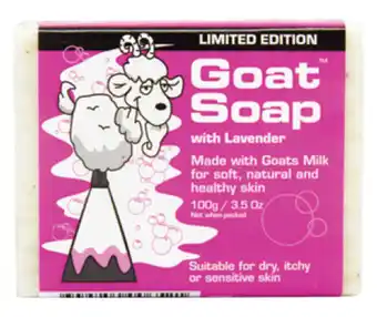 Chemist Warehouse Goat soap bar 100g - lavender offer
